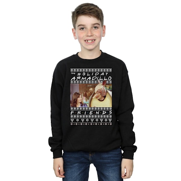 Friends Boys Fair Isle Holiday Armadillo Sweatshirt 9-11 år Black 9-11 Years