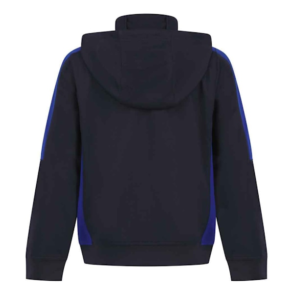Finden & Hales Barn/Kids Team Kontrast Huvtröja 11-12 År Navy/Royal Blue 11-12 Years