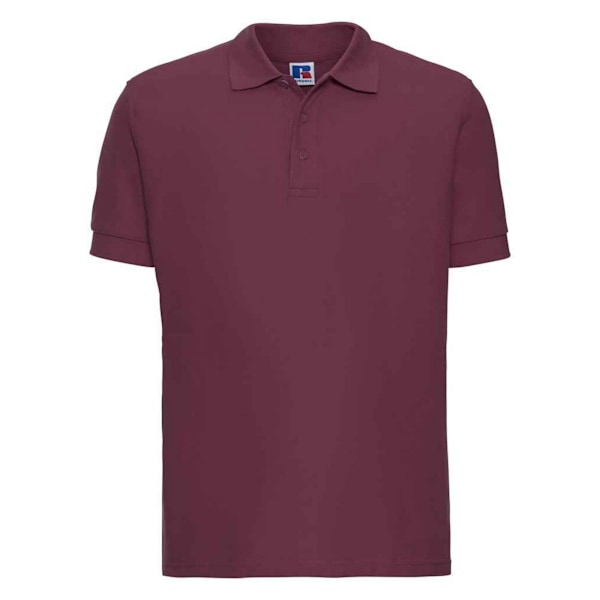 Russell Herrkläder Ultimate Cotton Pique Poloskjorta 3XL Bourgogne Burgundy 3XL