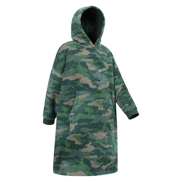 Mountain Warehouse Barn/Kids Borgfodrad Camo Hoodie Pläd Blanke Khaki Green One Size