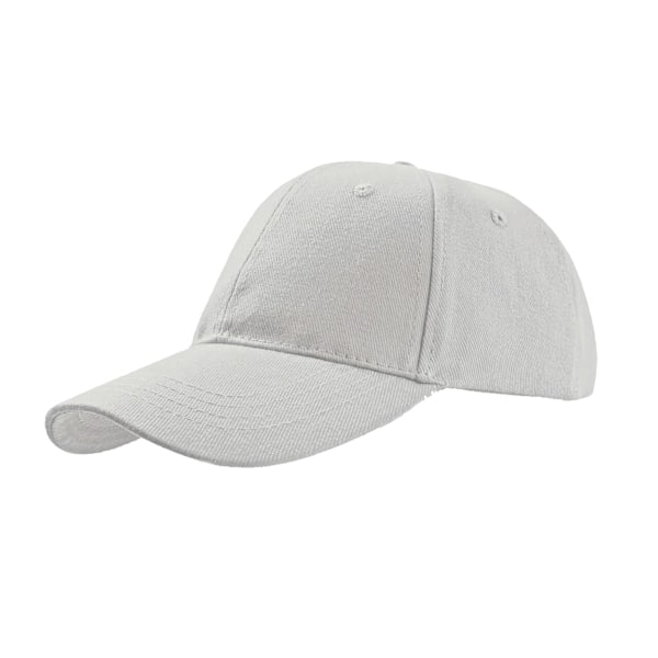 Atlantis Liberty Six borstad bomull 6 panel keps One Size Vit White One Size