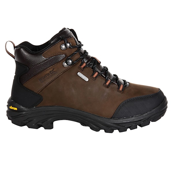 Regatta Great Outdoors Mens Burrell Läder Vandringskängor UK 10 Fawn Brown UK 10