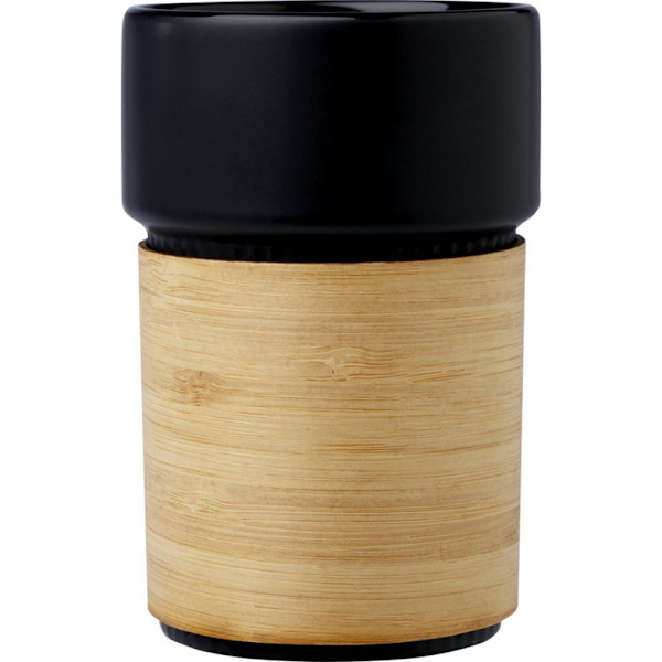 Fika Bambuhylsa 340ml Tumbler One Size Solid Svart Solid Black One Size