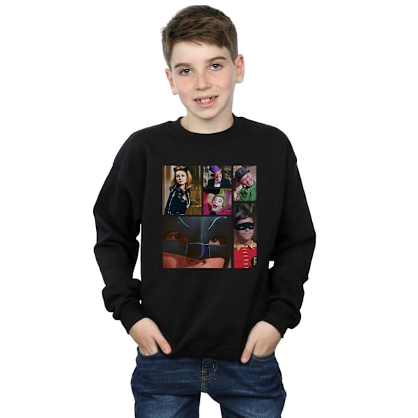 DC Comics Boys Batman TV-serie Klassfoto Sweatshirt 9-11 år Black 9-11 Years
