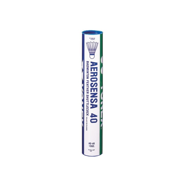 Yonex Aerosensa 40 fjäderboll (paket med 12) One Size Vit White One Size