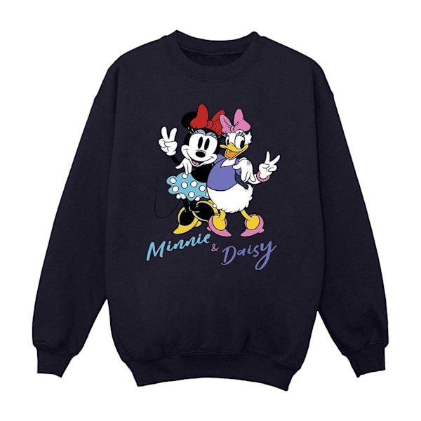 Disney Boys Minnie Mouse Och Daisy Sweatshirt 9-11 År Marinblå B Navy Blue 9-11 Years