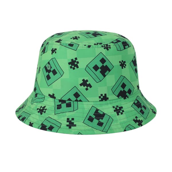 Minecraft Creeper Karaktär Solhatt En Storlek Grön Green One Size