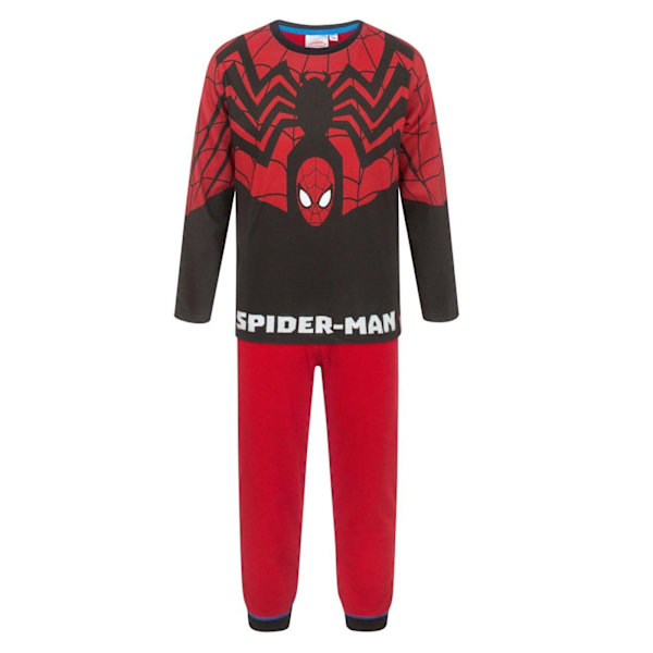 Spider-Man Pojk Pyjamas Set 8 År Röd/Svart Red/Black 8 Years