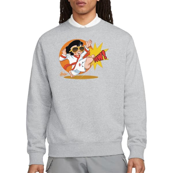 Elvis Unisex Vuxen Karate King Sweatshirt M Athletic Heather Athletic Heather M
