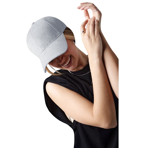 Beechfield Unisex Vuxen Faux Mocka 6 Panel Cap En Storlek Ljus G Light Grey One Size