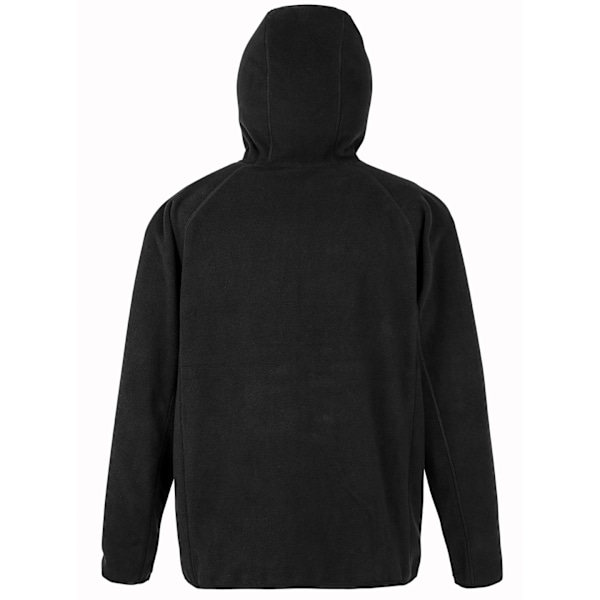 Result Genuine Recycled Mens Hooded Fleece Jacket XS Black Black XS