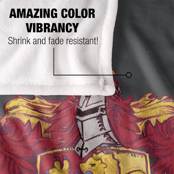 Harry Potter Gryffindor Broderad Vapenfilt One Size Multico Multicoloured One Size