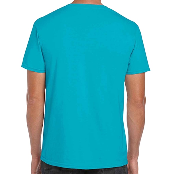 Gildan Herr Kortärmad Soft-Style T-shirt 3XL Tropical Blue Tropical Blue 3XL