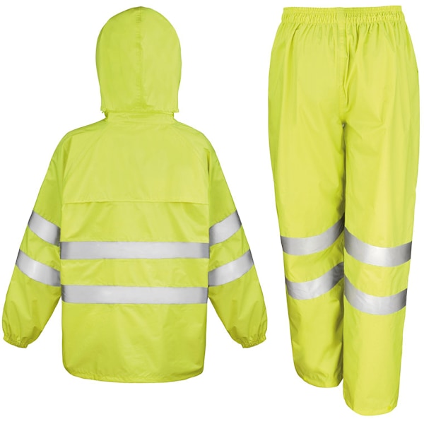 Result Safeguard Unisex Hög Synlighet Vattentät Overall (Jacka Yellow 3XL