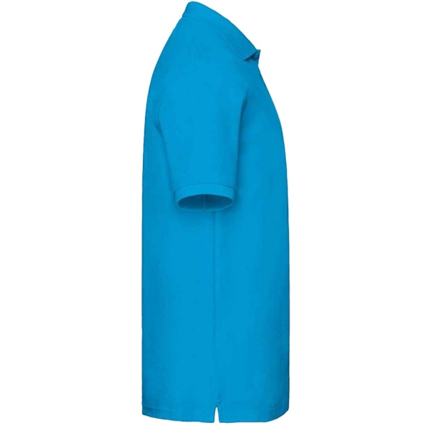Fruit of the Loom Premium bomullspiké poloskjorta för män M Azure Azure M