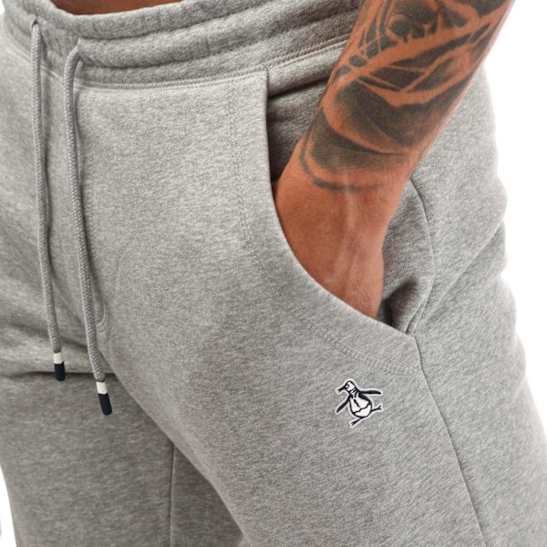 Original Penguin Pete Fleece Joggingbyxor för män XXL R Grå Grey XXL R
