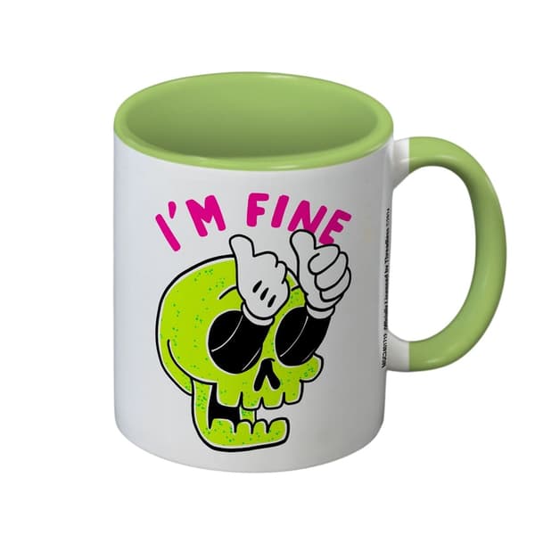 Threadless I´m Fine Färgad 325ml Mugg One Size Lime Lime One Size