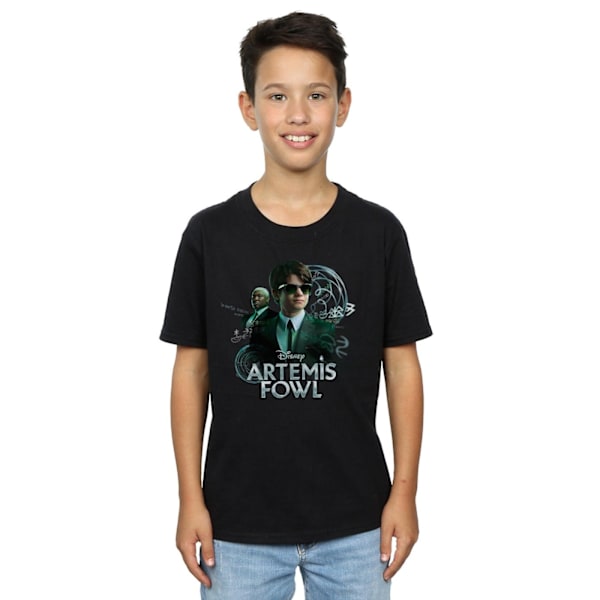 Disney Boys Artemis Fowl Butler Poster T-Shirt 5-6 år Svart Black 5-6 Years