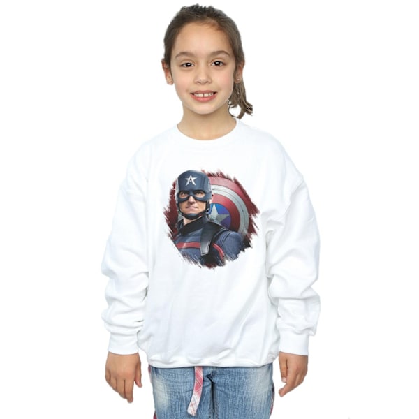 Marvel Girls The Falcon And The Winter Soldier Captain America White 9-11 Years