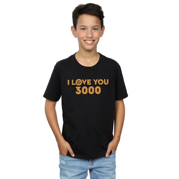 Marvel Pojkar Avengers Endgame Jag Älskar Dig 3000 Arc Reactor T-shirt Black 12-13 Years