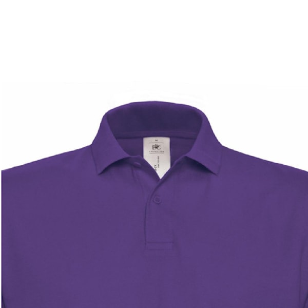 B&C ID.001 Herr Kortärmad Polotröja 4XL Lila Purple 4XL