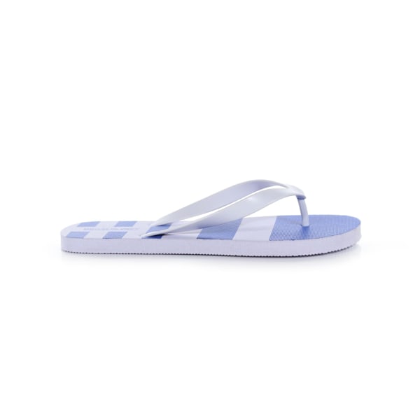 Regatta Bali Striped Flip Flops 9 UK Lapis Blå/Vit Lapis Blue/White 9 UK