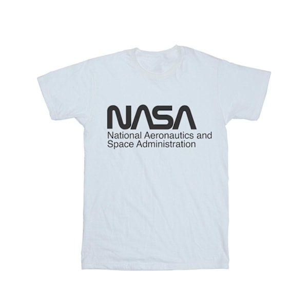 NASA Herr Logo One Tone T-Shirt 4XL Vit White 4XL