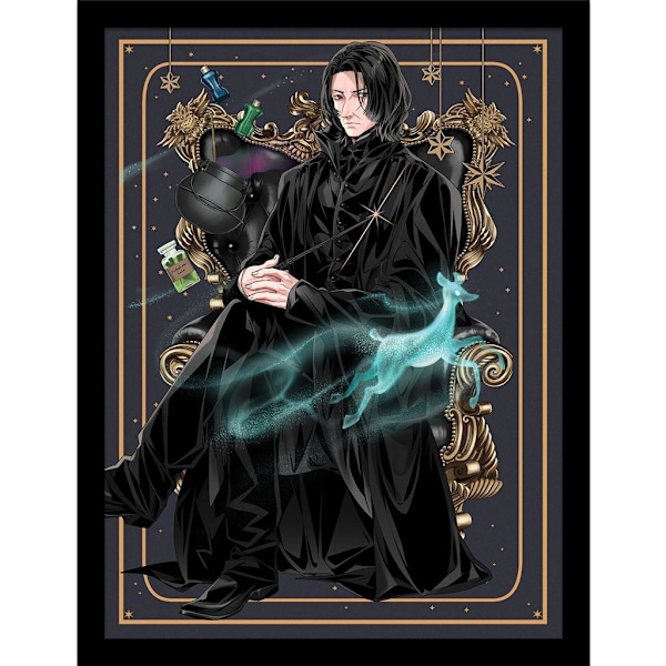 Harry Potter: Wizard Dynasty Snape Chair Inramad Poster 40cm x 3 Multicoloured 40cm x 30cm