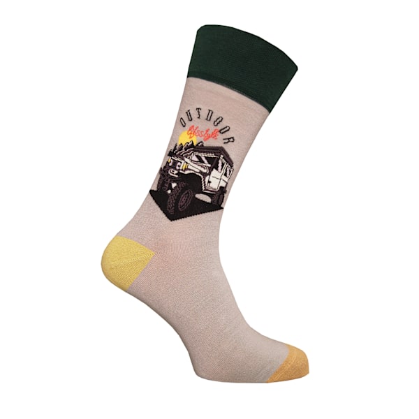 Simply Essentials Boys Toys Mens Safari Truck Socks 6-11 UK Min Mint 6-11 UK