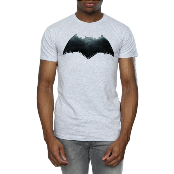 DC Comics Justice League Movie Batman Emblem T-shirt XL Sp Sports Grey XL