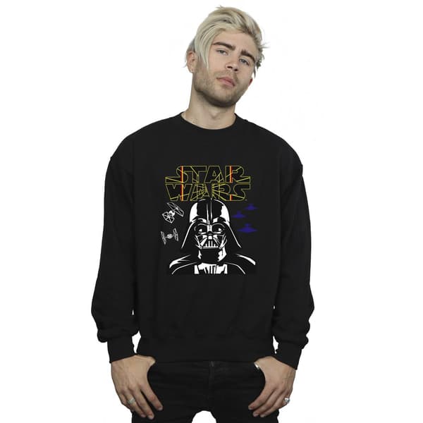Star Wars Herr Darth Vader Comp Logo Sweatshirt M Svart Black M