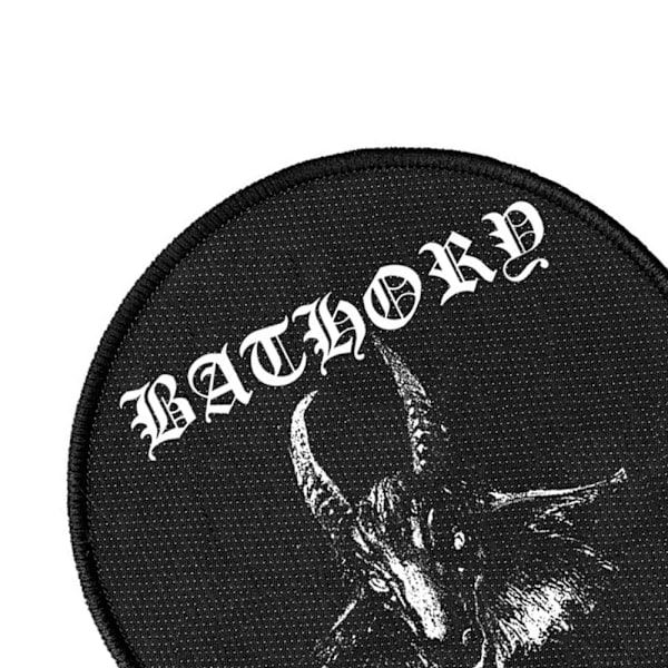 Bathory Goat Påsydd Cirkel Patch One Size Svart Black One Size