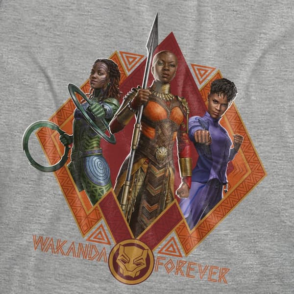 Black Panther: Wakanda Forever Dam/Dam Shuri Okoye Nakia Athletic Heather S