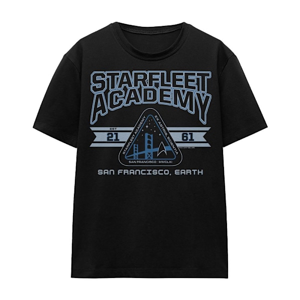 Star Trek Unisex Vuxen Starfleet Academy Earth T-Shirt L Svart Black L