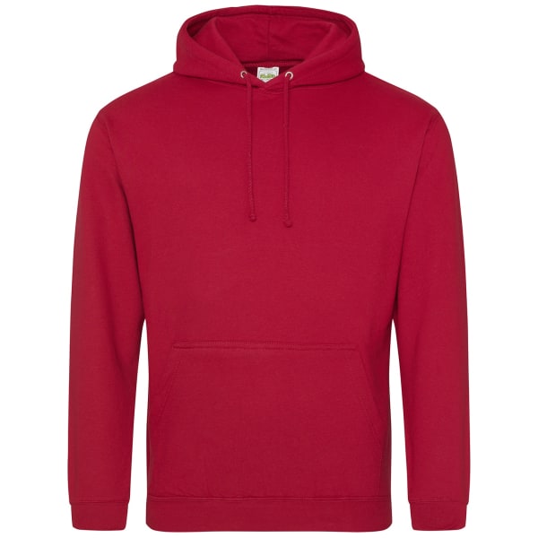 Awdis Unisex College Hooded Sweatshirt / Hoodie 3XL Fire Red Fire Red 3XL