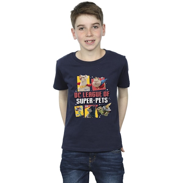 DC Comics Boys DC League Of Super-Pets Profil T-Shirt 5-6 År Navy Blue 5-6 Years