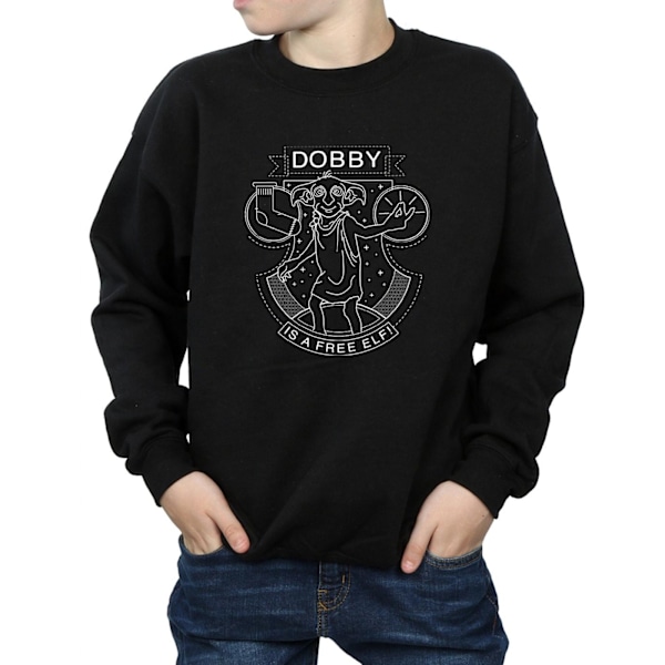 Harry Potter Pojkar Dobby Seal Sweatshirt 5-6 År Svart Black 5-6 Years