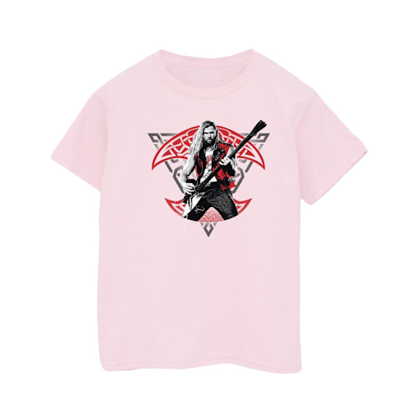 Marvel Boys Thor Love And Thunder Solo Guitar T-Shirt 7-8 år Baby Pink 7-8 Years