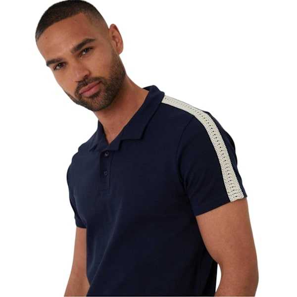 Threadbare Herr Kirkby Pikétröja L Marinblå Navy L