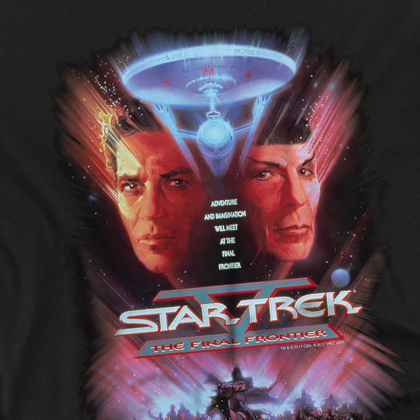 Star Trek Unisex Vuxen The Final Frontier T-Shirt XXL Svart Black XXL