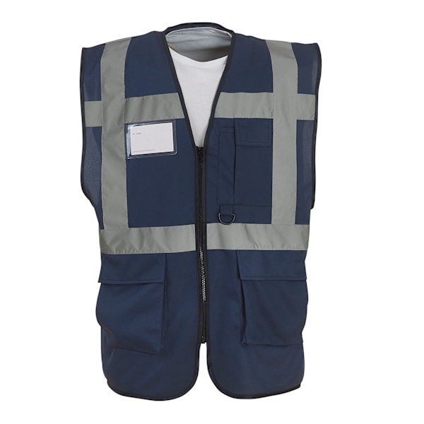 Yoko Unisex Varningsväst Executive XXL Marinblå Navy XXL