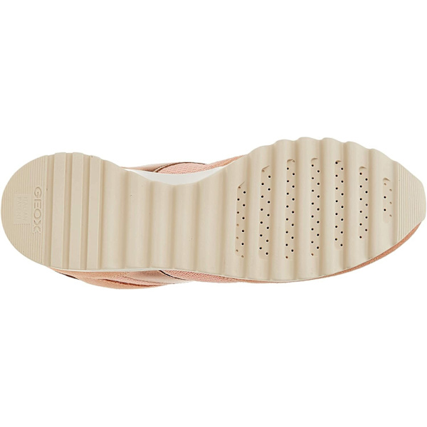 Geox Dam/Kvinnor Tabelya Läder Sneakers 3 UK Persika Peach 3 UK