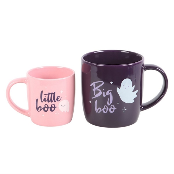 Something Different Big Boo Little Boo Muggset (2-pack) Purple/Pink One Size
