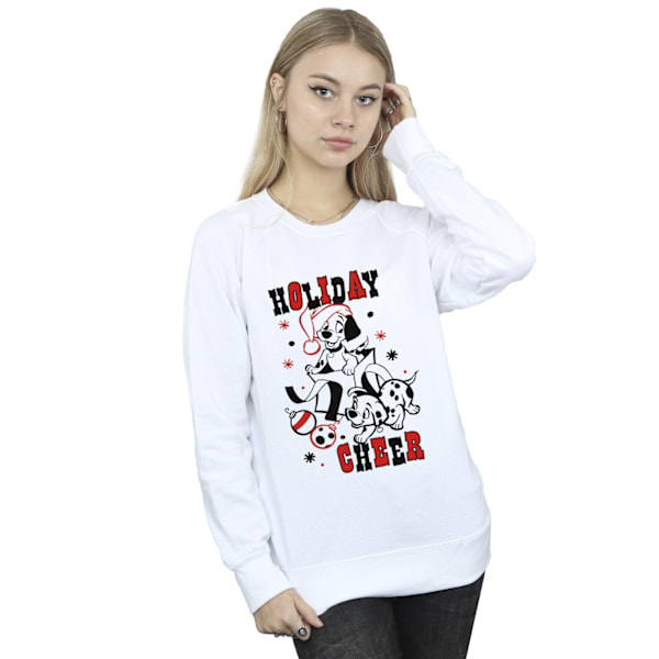 Disney Womens/Ladies 101 Dalmatians Holiday Cheer Sweatshirt XX White XXL