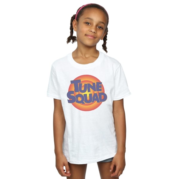 Space Jam: A New Legacy Girls Tune Squad Logo Bomull T-shirt 9- White 9-11 Years