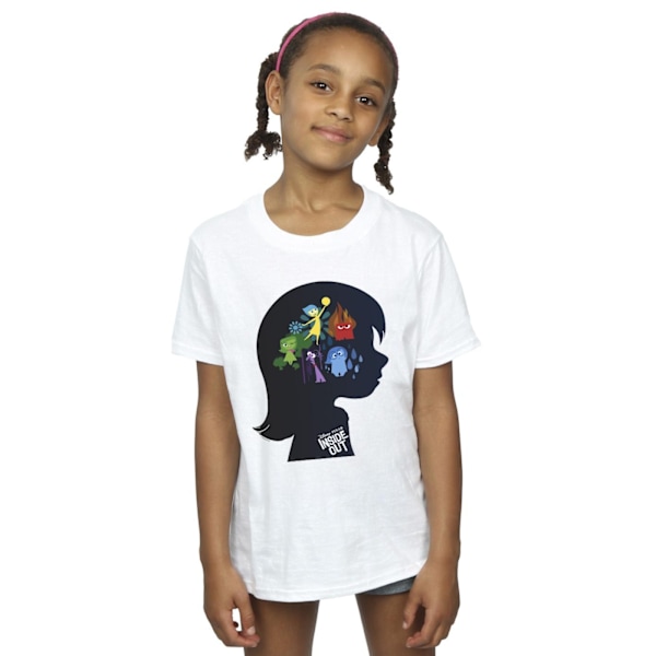 Disney Girls Inside Out Silhouette Bomull T-shirt 12-13 År W White 12-13 Years