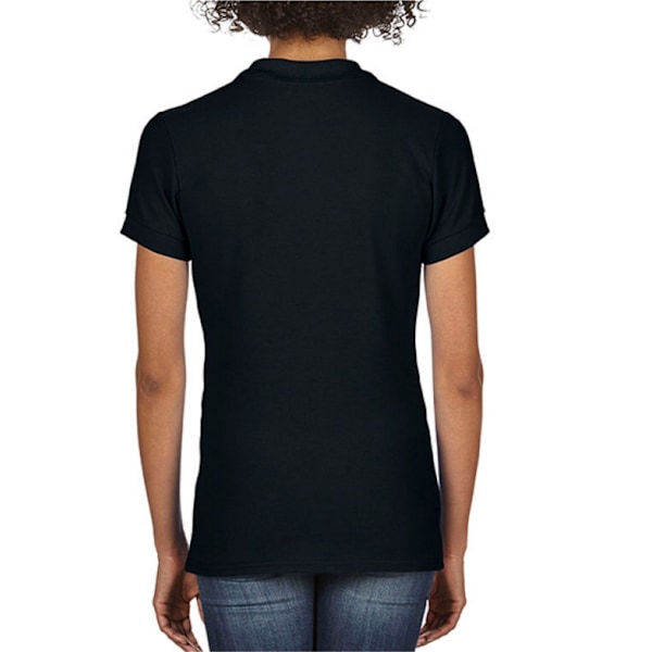 Gildan Dam/Dam Dubbel Piqué Poloshirt M Svart Black M