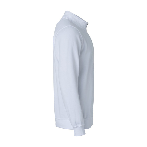 Clique Unisex Vuxen Basic Halv Zip Sweatshirt XS Vit White XS
