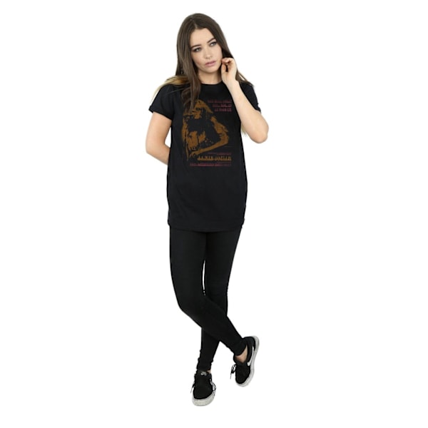 Janis Joplin Dam/Kvinnor Madison Square Garden Bomull Boyfrie Black XL