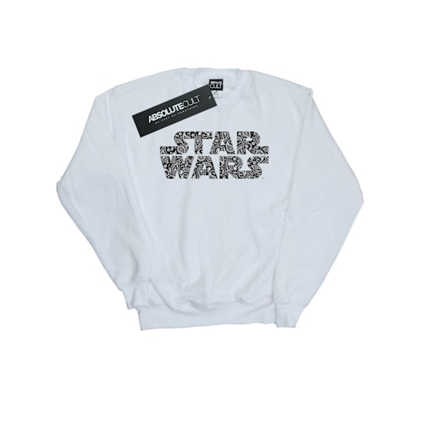 Star Wars Paisley Logo Sweatshirt XL Vit White XL